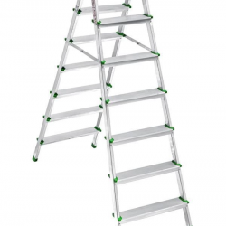 Mey İthalat® SM Saraylı 7+7 Çift Taraflı Alüminyum Merdiven