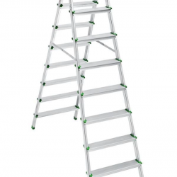 Mey İthalat® SM Saraylı 8+8 Çift Taraflı Alüminyum Merdiven