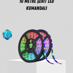 Mey İthalat® Smart Şerit LED Işık – Uzaktan Kumandalı, USB Girişli, Müzik Modlu