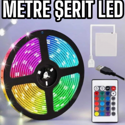 Mey İthalat® Smart Şerit Led TV Arkası Renkli Kumandalı 10 Metre