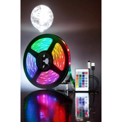 Mey İthalat® Smart Şerit Led TV Arkası Renkli Kumandalı 10 Metre