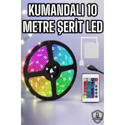 Mey İthalat® Smart Şerit Led TV Arkası Renkli Kumandalı 10 Metre
