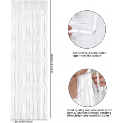 Mey İthalat® Soft Beyaz Renk Duvar ve Kapı Perdesi İthal 100x200 cm