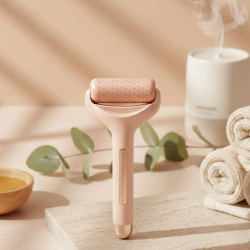 Mey İthalat® Soğuk Jel Başlıklı Buz Silindiri Yüz Masaj ve Bakım Aleti