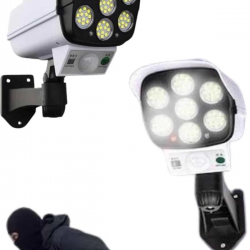 Mey İthalat® Solar Bahçe Aydınlatması Hareket Sensörlü Uzaktan Kumandalı Kamera Görünümlü