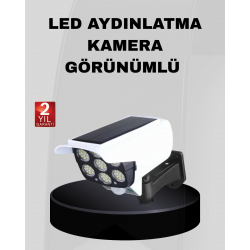 Mey İthalat® Solar Bahçe Aydınlatması Su Geçirmez IP66 PIR Sensörlü Uzun Çalışma Süreli