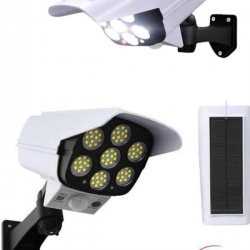 Mey İthalat® Solar Bahçe Lambası Uzaktan Kumandalı Kamera Görünümlü Hareket Sensörlü