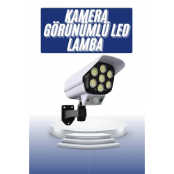 Mey İthalat® Solar Bahçe Lambası Uzaktan Kumandalı Kamera Görünümlü Hareket Sensörlü