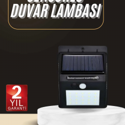 Mey İthalat® Solar Dekoratif Lambası Sensörlü Led Işık Bahçe Aydınlatma