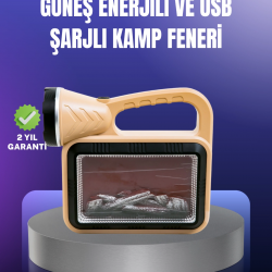 Mey İthalat® Solar Enerjili Alev Lambası – El Feneri ve Dekoratif Işık