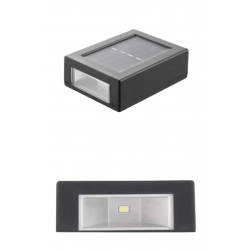 Mey İthalat® Solar Güneş Enerjili Çift Taraflı Duvar Lambası Çift Taraflı Duvar Lamba Güneş Enerjili