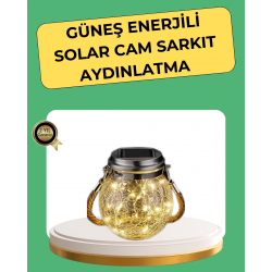 Mey İthalat® Solar Güneş Enerjili Dekoratif Cam Lamba