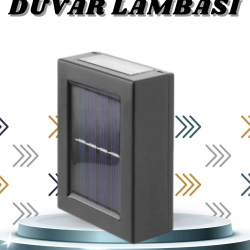 Mey İthalat® Solar Lamba Dekoratif Aplik Su Geçirmez Led Işıklı Duvar Lambası