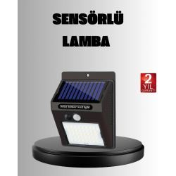 Mey İthalat® Solar LED Bahçe Aydınlatma – Hareket Sensörlü, Güneş Paneliyle Şarj Olan, IP65 Dayanıklı