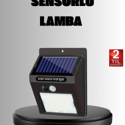 Mey İthalat® Solar LED Bahçe Aydınlatma – Hareket Sensörlü, Güneş Paneliyle Şarj Olan, IP65 Dayanıklı