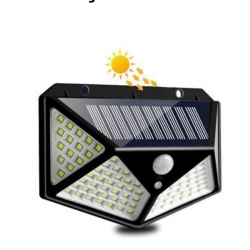 Mey İthalat® Solar Sensörlü Duvar Lambası Bahçe Lambaso Parlak Beyaz Işık Suya Dayanıklı