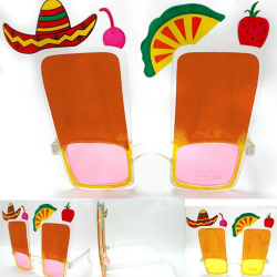 Mey İthalat® Sombrero Hawaii Fiesta Meyve Figürlü Yaza Merhaba Gözlük