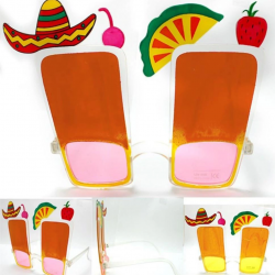 Mey İthalat® Hawaii Fiesta Meyve Figürlü Yaza Merhaba Gözlük