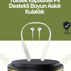 Mey İthalat® Spor ve Günlük Kullanım İçin 100 Saatlik Kablosuz Kulaklık