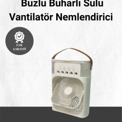 Mey İthalat® Spreyli Mini Masaüstü Fan | 500ML Su Hazneli, 3 Kademeli Soğutucu