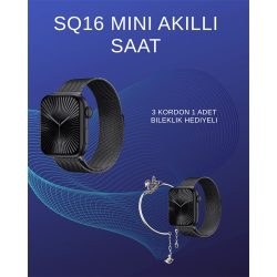 Mey İthalat® SQ-16 Mini Series 10 Akıllı Saat | Spor Modları, Bildirim ve Müzik Kontrolü