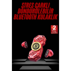 Mey İthalat® Stres Çarklı Oyuncu Kulaklığı Güçlü Bass Gamer Bluetooth Kulaklık Kablosuz