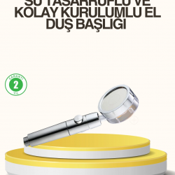 Mey İthalat® Su Basıncını Artıran Sızdırmaz Duş Başlığı