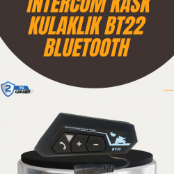 Mey İthalat® Su Geçirmez BT22 Bluetooth Kask Kulaklığı GPS ve Müzik Uyumlu