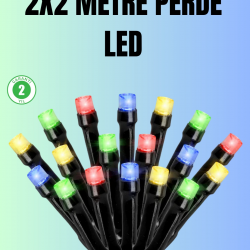 Mey İthalat® Su Geçirmez Pil Çalışan LED Perde Işık – İç ve Dış Mekan