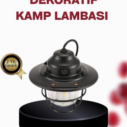 Mey İthalat® Su Geçirmez Taşınabilir Çadır Gece Lambası