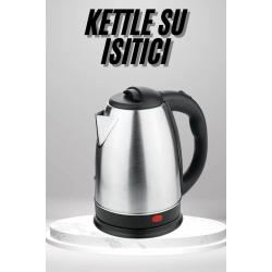 Mey İthalat® Su Isıtıcı 220 - 240 V Paslanmaz Çelik Kettle Uzun Ömürlü 2000 Watt