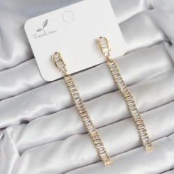 Mey İthalat® Su Yolu Baget Pirinç Kadın Küpe