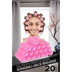 Mey İthalat® Süngerli Gece Bigudisi 3 cm 20 Adet Solingen Professional