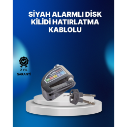 Mey İthalat® Suya Dayanıklı 110dB Alarmlı Çelik Disk Kilidi