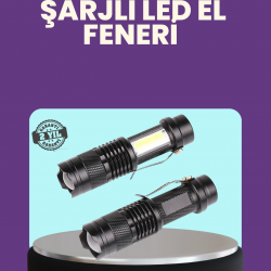 Mey İthalat® Suya Dayanıklı 4 Modlu Mini LED El Feneri