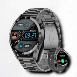 Mey İthalat® Suya Dayanıklı Dokunmatik Akıllı Saat Bluetooth 5.0, Sesli Asistan ve Sağlık Takibi