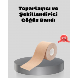 Mey İthalat® Suya Dayanıklı Görünmez Göğüs Bandı – Pamuklu ve Esnek Destek Bandı