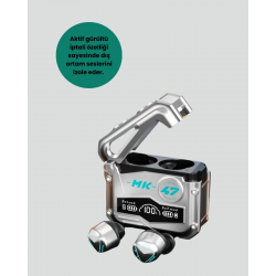 Mey İthalat® Suya Dayanıklı Kulak İçi Kablosuz Kulaklık – Ergonomik Tasarım ve Yüksek Pil Performansı