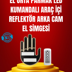 Mey İthalat® Suya Dayanıklı LED El Park Uyarı Cihazı Uzaktan Kumandalı 2025