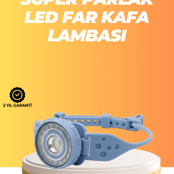 Mey İthalat® Suya Dayanıklı LED Kafa Lambası Outdoor Kullanım