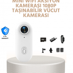 Mey İthalat® Suya ve Darbeye Dayanıklı Kompakt Spor Kamera 1080P