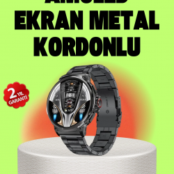 Mey İthalat® SW80 Akıllı Saat 1.93″ Ultra HD Ekran 700 mAh Batarya 3 Kordon