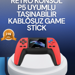 Mey İthalat® Tak Çalıştır Mini Retro GamePad | 520 Klasik Oyun