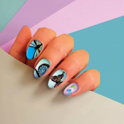 Mey İthalat® Tak ve Git Tırnaklar - Kelebek