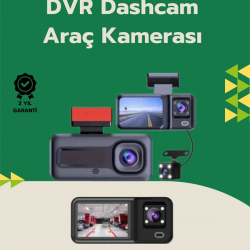 Mey İthalat® Tam Kapsamlı Araç Güvenliği: 3 Kameralı Full HD Kayıt Sistemi ile Ön, İç ve Arka Görüş