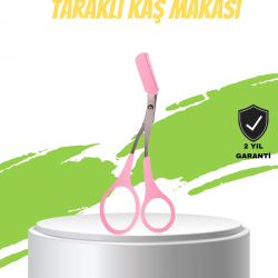 Mey İthalat® Taraklı Kaş Düzeltme Makası – Hassas Şekillendirme ve Kolay Kullanım