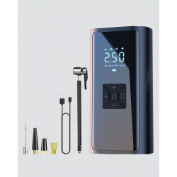 Mey İthalat® Taşınabilir 80W Kablosuz Lastik Şişirme Pompası Dijital Ekranlı