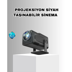 Mey İthalat® Taşınabilir Akıllı Projeksiyon HDMI USB Uyumlu Oyun Destekli Kompakt