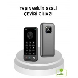 Mey İthalat® Taşınabilir Akıllı Tercüme Cihazı – Gerçek Zamanlı Ses ve Metin Çevirisi