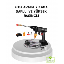 Mey İthalat® Taşınabilir Akülü Araba Yıkama Makinesi 1.7 MPa Basınçlı ve Ergonomik Tasarımlı